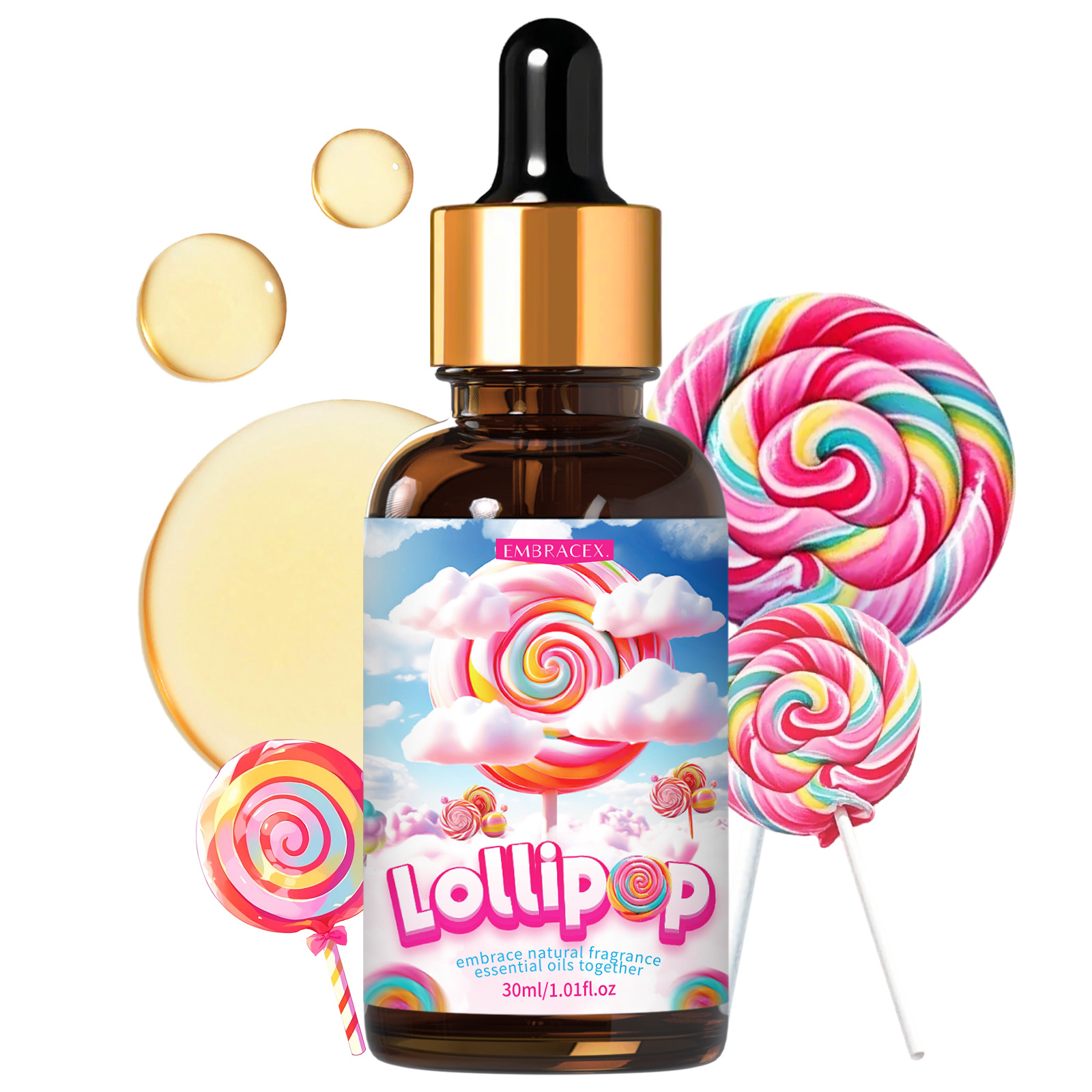 Candle Supplies Fragrance Oil - 30ml Lollipop Fragrance Oils Scent Car