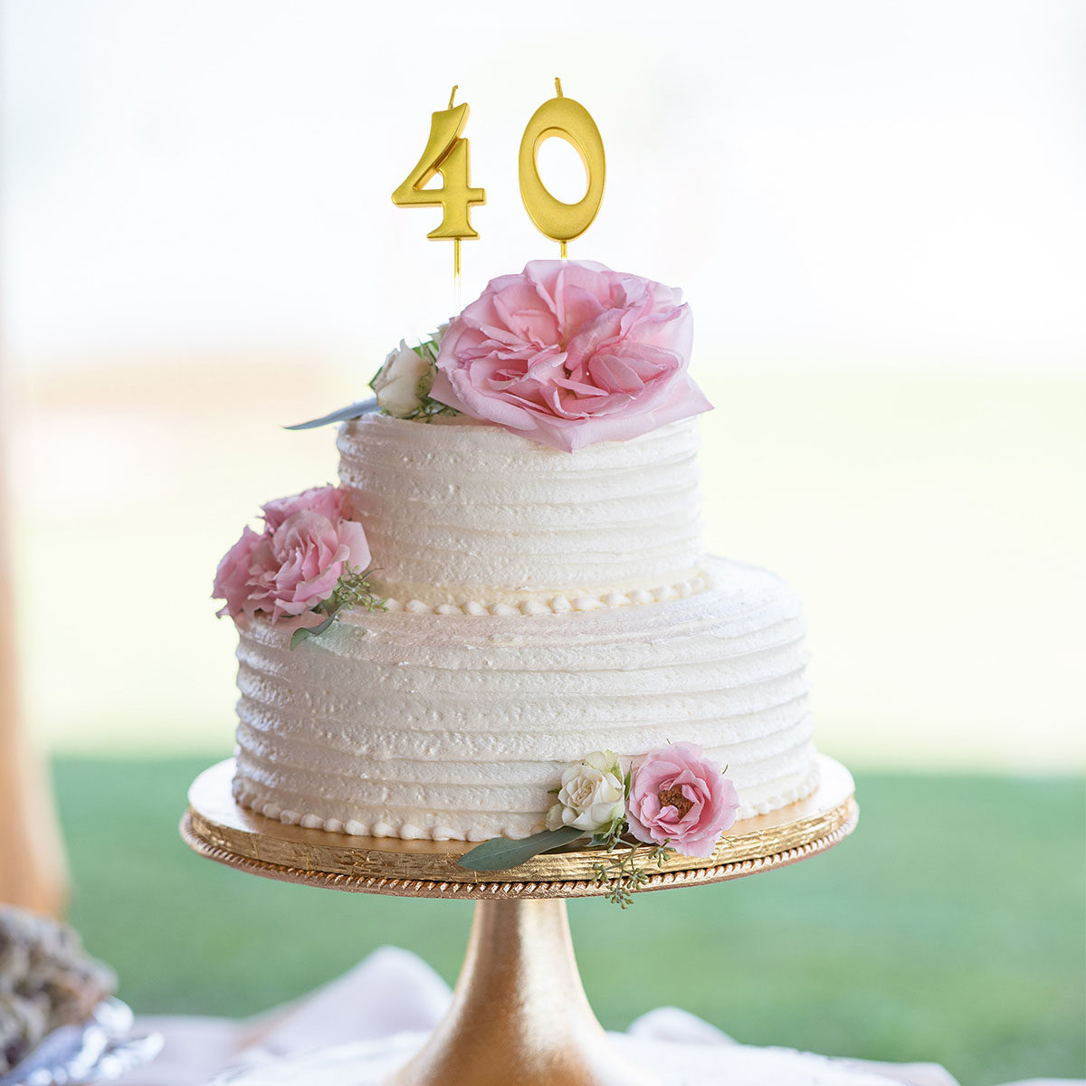 2Pcs Golden Number 40 Birthday - огляд і ціна Candle Supplies Usa