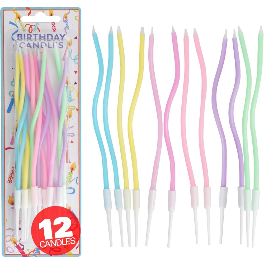 Rainbow Spiral Birthday Cake C - огляд і ціна Candle Supplies Usa