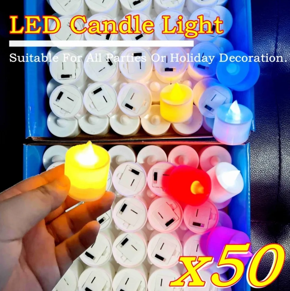 50/24PCS Colorful LED Simulati - огляд і ціна Candle Zero