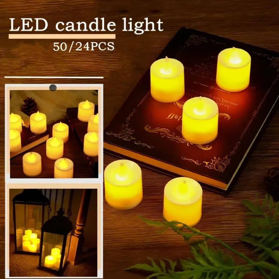 50/24PCS Colorful LED Simulati - огляд і ціна Candle Zero
