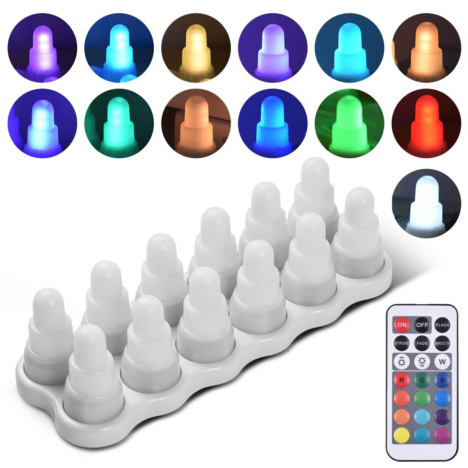 Set of 12 Remote Controlled Wi - огляд і ціна Candle Zero