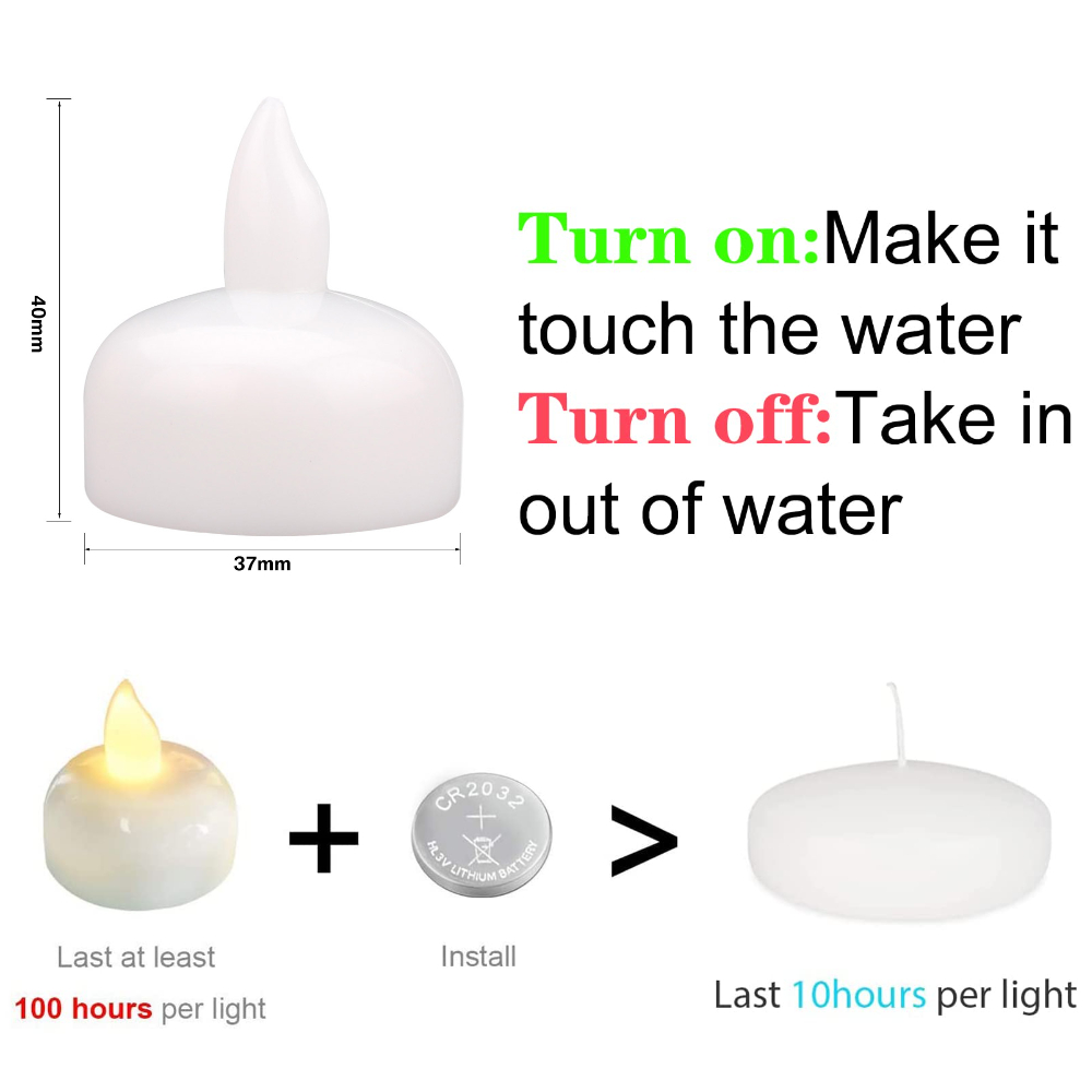 Flameless Floating Candles Fli - огляд і ціна Candle Zero