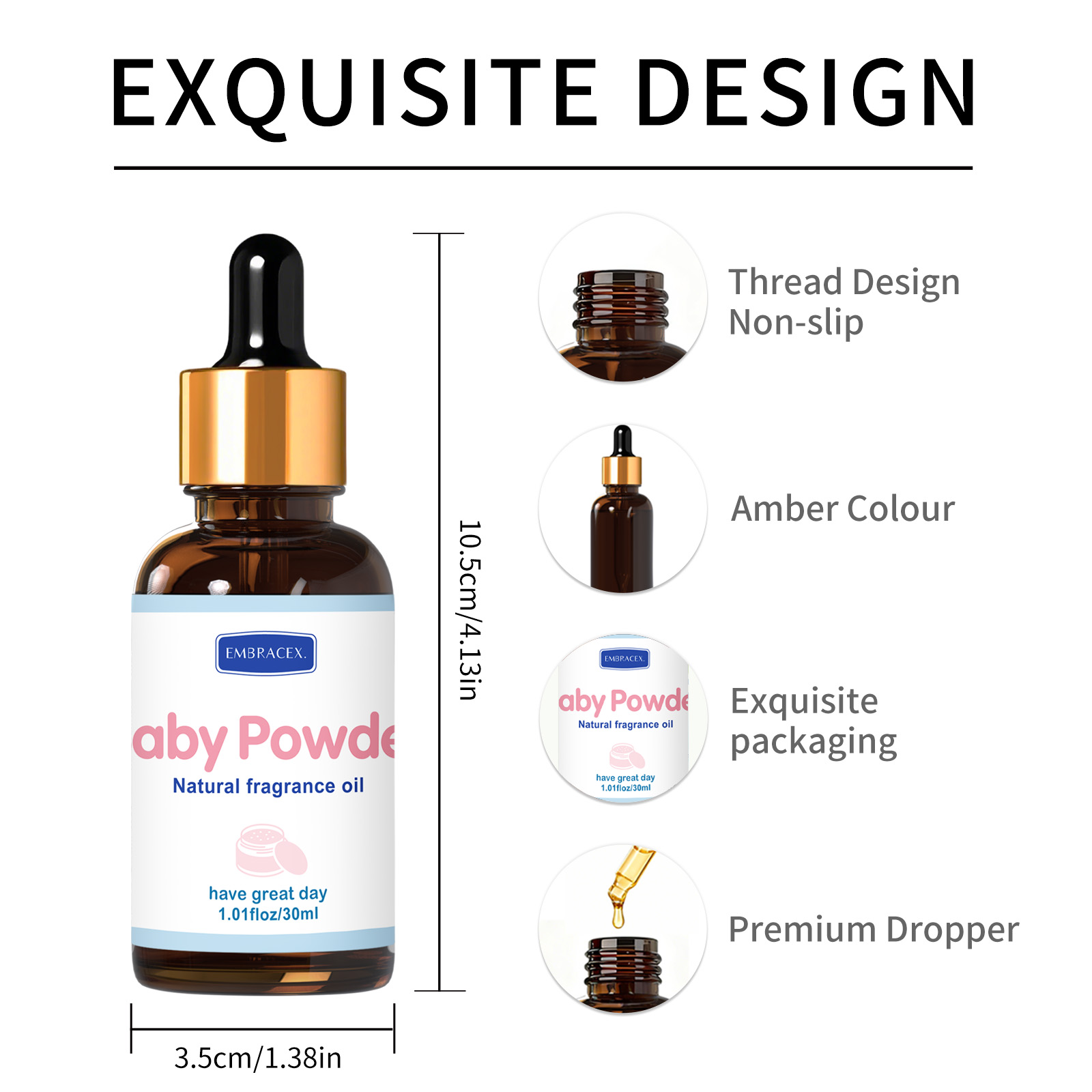 30ml Baby Powder Fragrance Oil - огляд і ціна Candle Supplies Fragrance Oil