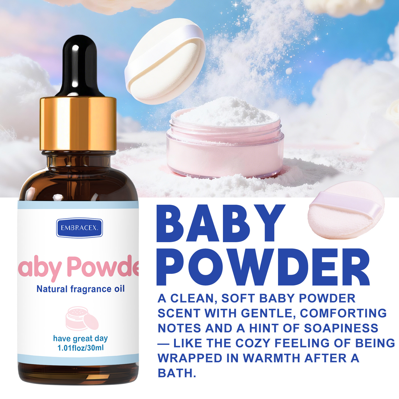 30ml Baby Powder Fragrance Oil - огляд і ціна Candle Supplies Fragrance Oil