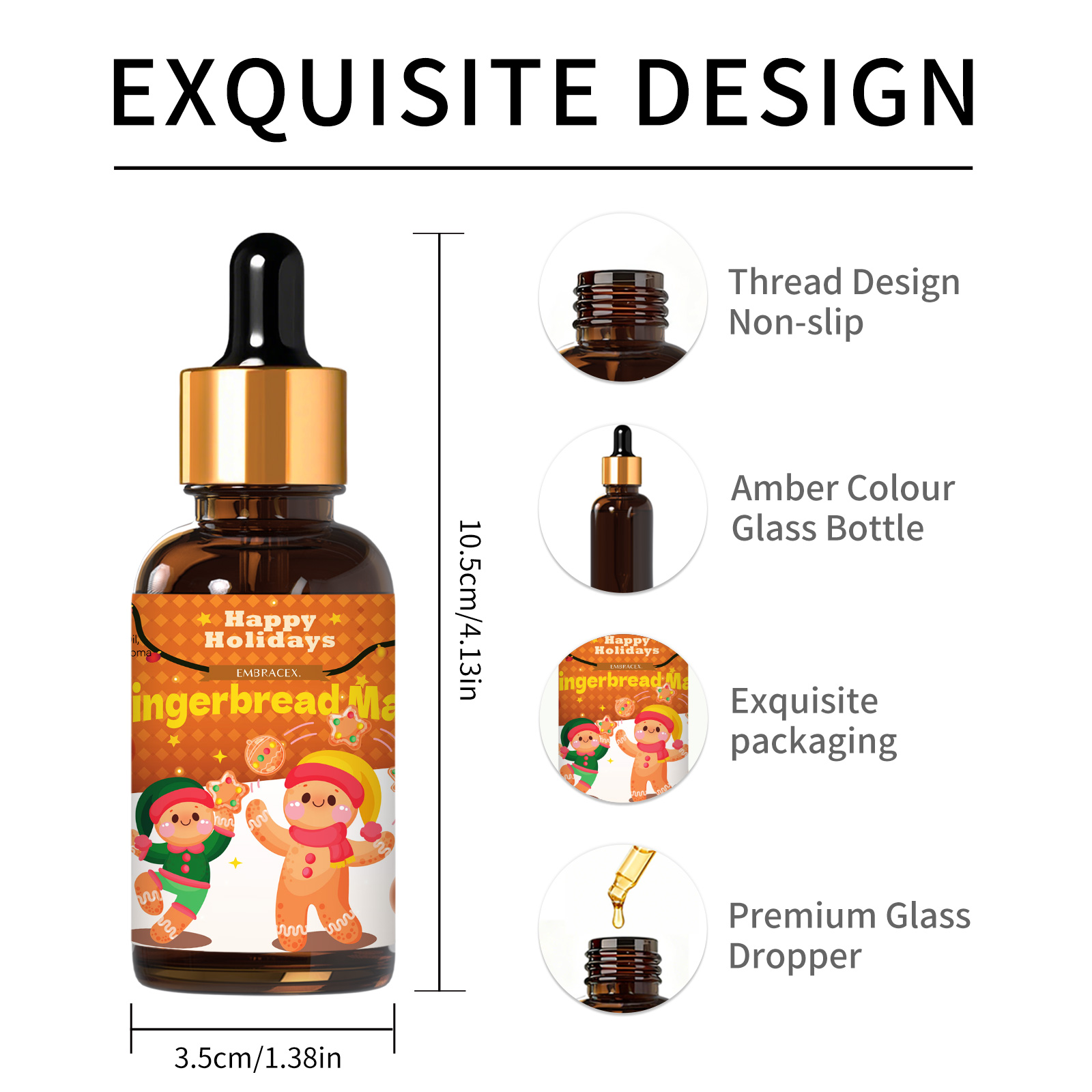 30ml Gingerbread Man Fragrance - огляд і ціна Candle Supplies Fragrance Oil
