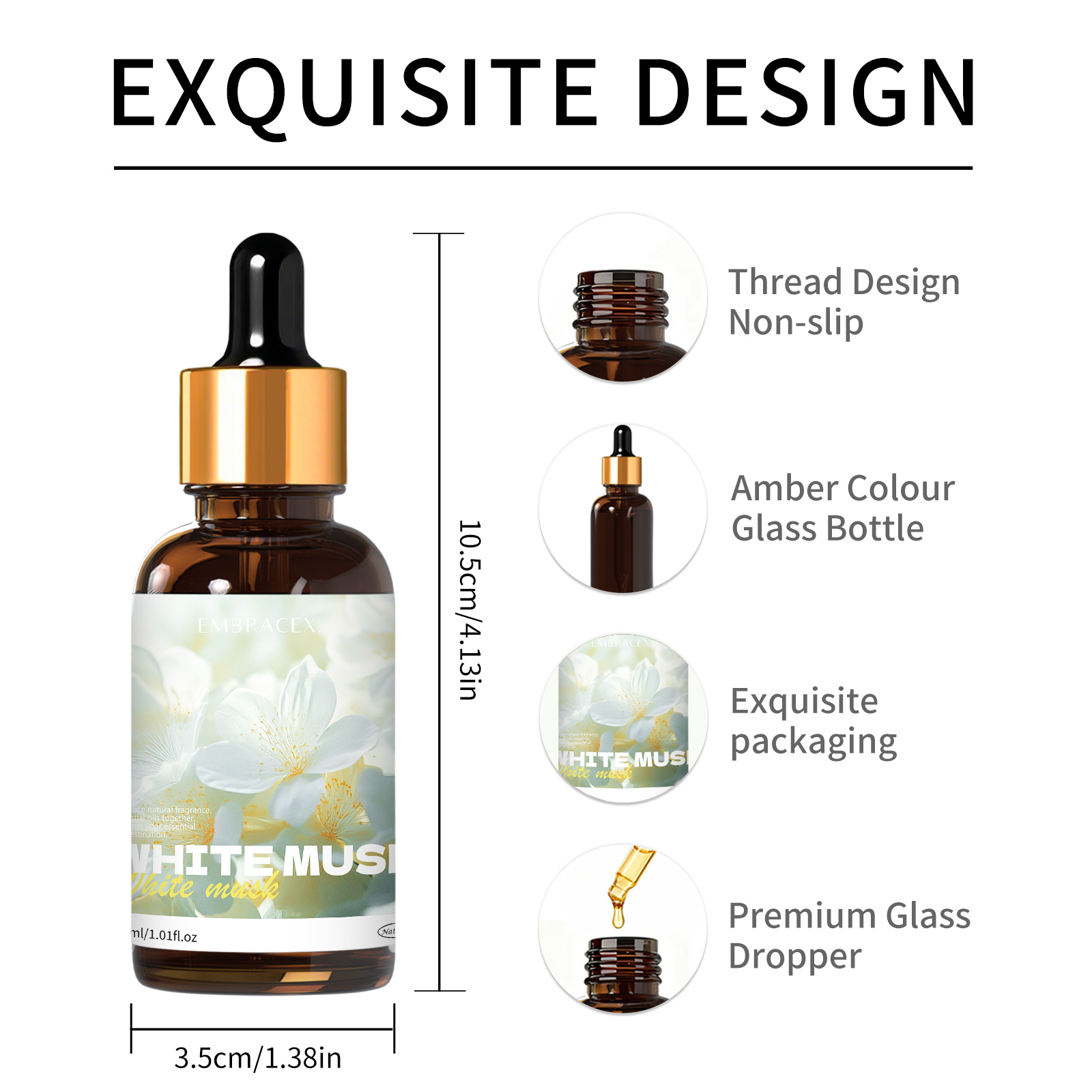 30ml White Musk Fragrance Oils - огляд і ціна Candle Supplies Fragrance Oil