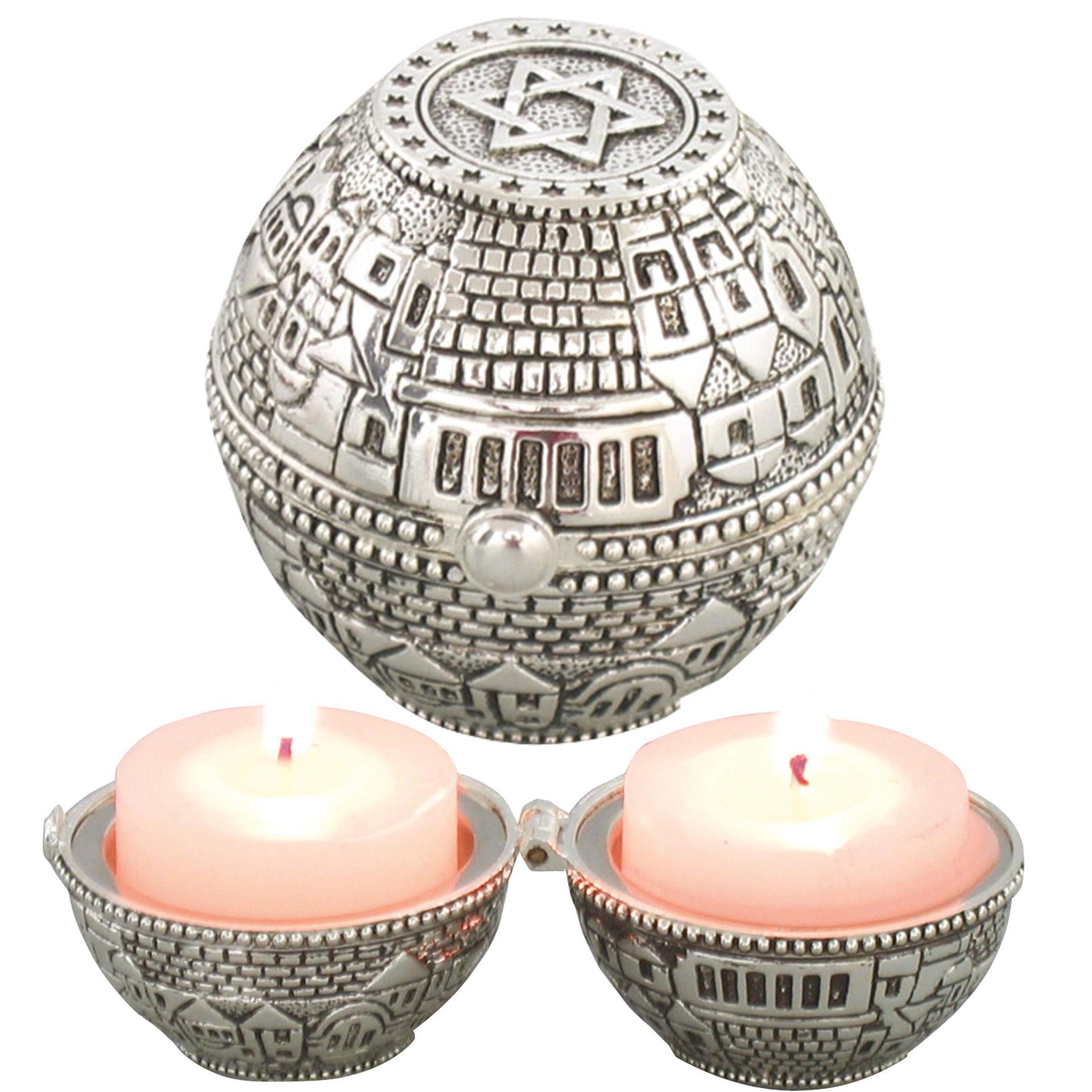 Jewish Shabbat Metal Travel Ca - огляд і ціна Candle Zero