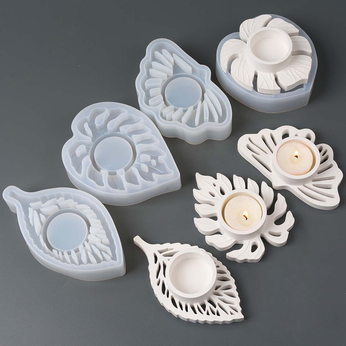 Leaves Candlestick Silicone Mo - огляд і ціна Candle Quotes